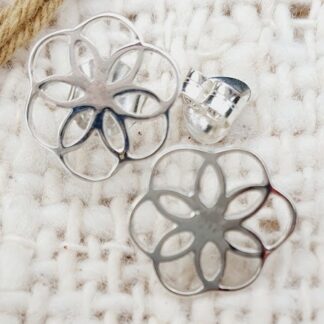 Boucles d'oreilles graine de vie (puces)